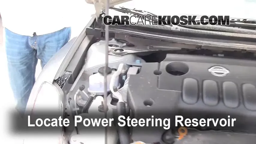2007 Nissan Altima S 2.5L 4 Cyl. Power Steering Fluid Check Fluid Level